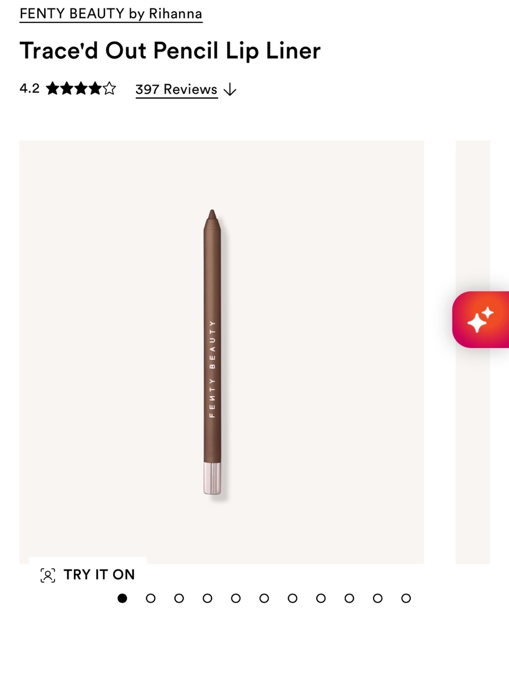 Fenty Beauty Trace'd Out Pencil Lip Liner — Brown